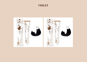 Prestige BotaniColor Crema de Coloración Permanente para el Cabello sin Amoníaco 100ml Extractos Herbales para Todo Tipo de Cabello Tonos Violeta - Product Image 4