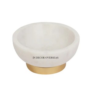 Aspecto llamativo Color blanco y negro Mármol de alta calidad estándar Hecho Mortero y mortero Utensilios de cocina y herramientas de la India - Product Image 5