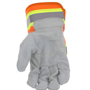 Gants de travail haute visibilité conçus pour une meilleure manipulation et dextérité Gants de travail haute visibilité en maille respirante et poignée en caoutchouc - Product Image 6