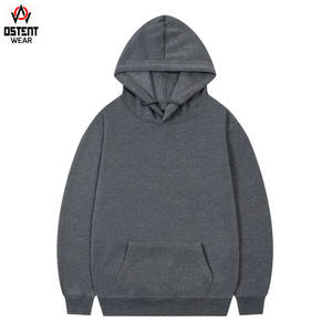 Vente en gros de pulls à capuche 100% coton pour hommes, sweats d'hiver confortables et personnalisés en tissu polaire français de couleurs unies - Product Image 5
