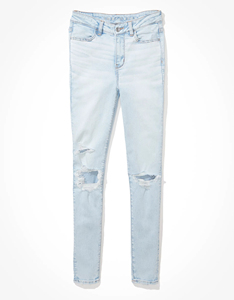Pantalones vaqueros ajustados de etiqueta privada personalizados de alta calidad para mujer, pantalones vaqueros ajustados de cintura alta de mezclilla azul, pantalones elásticos, Pantalones de mujer - Product Image 3