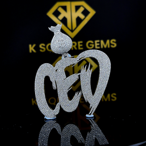 Adoptez l'élégance avec notre pendentif en diamant de laboratoire en or blanc 14 carats avec clarté VVS, ajoutez-le à votre collection de bijoux. - Product Image 6