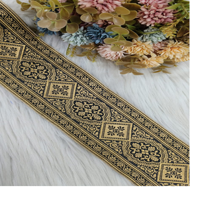 Cintas bordadas a máquina hechas a medida en flores y zigzag en siete colores para vestidos de novia de 2 pulgadas de ancho - Product Image 5