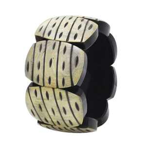 Brazalete Vintage de Cuerno de Vaca/Toro y Brazalete de Cuerno de Búfalo para Mujer - Color Natural, Pulseras de Regalo - Product Image 5