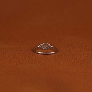 10KT or massif IGI certifié bijoux de mariage de luxe coupe émeraude trois pierres laboratoire cultivé diamant bague de fiançailles cadre de lunette - Product Image 4