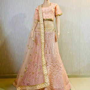 Lehenga choli ชุดปาร์ตี้ออกแบบโดยดีไซเนอร์แบบพรีเมี่ยมพร้อมงาน dori และ Jari และ Jari Flair CAN - Product Image 1