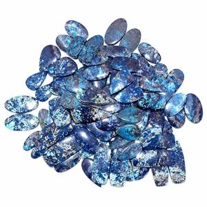 พลอย Azurite ธรรมชาติอัญมณีหลวม Cabochon มากผสมรูปร่างและขนาดสำหรับทำเครื่องประดับวัสดุควอตซ์ - Product Image 5