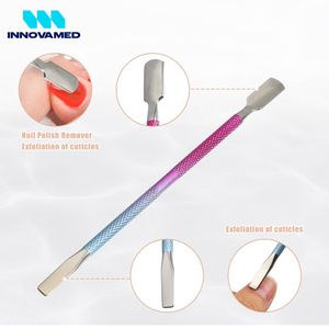 Novedad, los más vendidos, empujadores de cutículas de acero inoxidable de alta calidad con impresión de logotipo personalizado y servicio OEM de INNOVAMED - Product Image 2