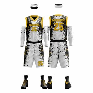 ชุดบาสเก็ตบอลแบบไม่มีแขน พิมพ์ลายด้วยความร้อน ระบายอากาศได้ดี ซับเหงื่อ ไซส์ใหญ่ - Product Image 1