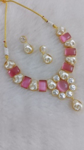 Conjunto de collar de artesanía con estilo de fusión moderna, diseño personalizado, cadena de bambú de latón pesado con collar de gargantilla de moda - Product Image 5