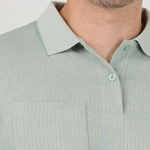 Camiseta Polo Unisex de Algodón de Color Sólido, con Logotipo Personalizado Impreso y Bordado, Camiseta Polo de Verano, Ropa Casual de Punto Premium - Product Image 6