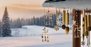 Luxurious Brass Wind <b>Chimes</b> for Outdoor Spaces Wall Decor Hanging Ornament Good Luck Auspicious <b>Bell</b> Perfect Home Garden Gift - Product Image 4