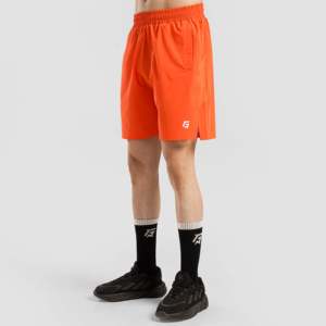 กางเกงขาสั้นรัดรูปผู้ชาย Orange HI-VIBE แห้งเร็ว ดีไซน์สั่งทำได้ ผ้าโพลีเอสเตอร์ทอ 100% ปิดเชือกผูกเอว ความยาวขาใน 5 นิ้ว ไซส์ XXS - Product Image 1