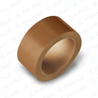 Ruban adhésif alimentaire écologique en papier kraft Picknpack, thermofusible, simple face, avec support en mousse de caoutchouc, transparent/marron, 70 m