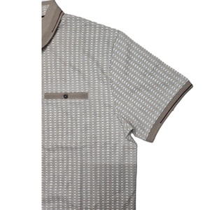 100% coton hommes mode polos sur mesure motif solide teint uni tricoté respirant chemises de golf pour le bureau d'affaires - Product Image 5