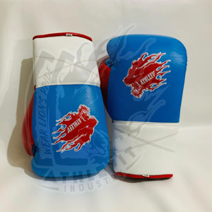 Guantes de boxeo Athlefit OEM de alta calidad hechos a medida hechos con guantes de cuero de vaca genuina Guantes de boxeo de combate profesionales - Product Image 1