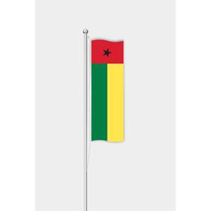 Guinea-Bissau, Bandera Personalizada de 3x5 pies con Logotipo Impreso en Seda y Nailon, Personalizable, para Exteriores, Vertical, de Aluminio, para la Industria Automotriz y de Seguros - Product Image 1