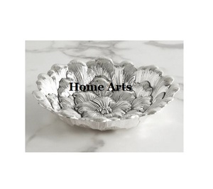 Attractive Design Silver Color Chocolate Bowl <b>Set</b> of 2 Different Sizes Food Serving Bowl For Home Usage - Product Image 4