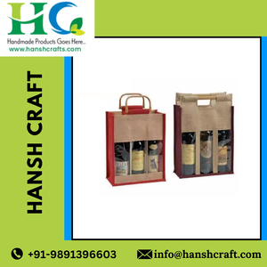 Bolsa de Vino Rectangular de Yute Multicolor Premium, Impresión de Logotipo Personalizado, Tamaño Personalizado para Exportadores de Regalos |   Élite |   2026 - Product Image 2