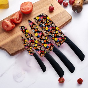 Juego de Cuchillos de Cerámica Premium de 4 Piezas con Mangos de Plástico, Cuchillos de Chef Duraderos para Regalo - Precio de Fábrica, Éxito de Ventas 2026 - Product Image 3