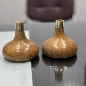 Wood Pillar <b>Candle</b> Holder <b>Large</b> Wholesale India Wooden <b>Candle</b> Holder Living Room Decor Handcrafted Christmas Modern Art Unique - Product Image 1