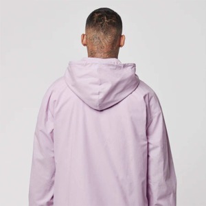 OEM Custom Men Winter Plain Dyed Zipper Hoodie Cotton Blended Oversized Elastic Streetwear Bulk Wholesale - Product Image 4