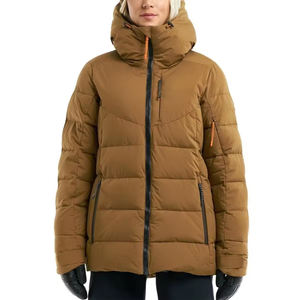 Venta al por mayor de chaquetas de invierno de los hombres personalizados de alta calidad de gran tamaño de largo diseño de pie con capucha cuello cremallera High Street Coated - Product Image 1