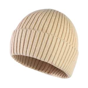 Custom Wool Embroidered Knit <b>Beanie</b>, Warm <b>Slouchy</b> Own logo <b>Beanie</b> Hat Wholesale - Product Image 4