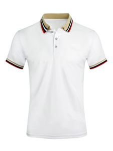 Polo de manga corta personalizable de verano para hombre, directo de fábrica, venta al por mayor, ropa de negocios bordada con solapa, estampado en blanco - Product Image 5