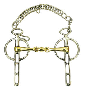 Nouvel Arrivage Mors de dressage pour chevaux de qualité supérieure, tendance et doux, en acier inoxydable, avec support latéral stable pour éviter le glissement du mors - Product Image 1