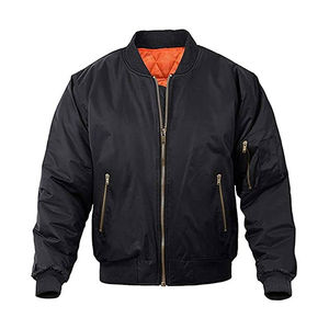 Chaqueta Bomber para Hombre de Alta Calidad, 100% Poliéster, Ligera, Calefactable, Transpirable, con Logotipo Personalizado, Cierre de Cremallera, Suministro OEM - Product Image 4
