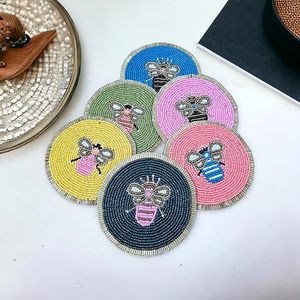 แผ่นรองแก้วถักลายด้วยลูกปัดแก้วสำหรับตกแต่งโต๊ะและห้องครัวแผ่นปูตกแต่งบ้าน - Product Image 1