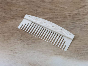 Peine de hueso para peinar el cabello, tamaño personalizado, diseño de logotipo, peines de hueso de camello de Búfalo, peine ecológico y elegante de tradebit - Product Image 3