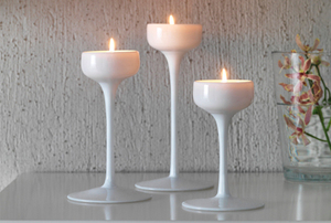 ที่วางเทียนโลหะ,เชิงเทียนโลหะเคลือบผงสีขาวขายส่งตกแต่งคุณภาพสูง - Product Image 6