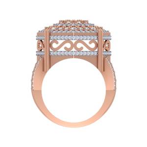 แหวนฮิปฮอปผู้ชายทองคำแท้ 10k ประดับเพชรเลี้ยงในห้องปฏิบัติการ แหวนแต่งงาน/หมั้นเพชรวินเทจสำหรับเธอ - Product Image 3