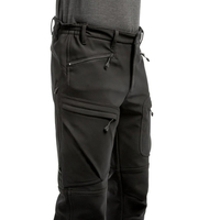 Pantalon de randonnée softshell uni pour homme, tactique, cargo, respirant, anti-humidité, séchage rapide, extensible dans quatre directions