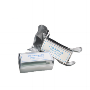 Cristalería de laboratorio de alta calidad 18x18 20x20 22x22 24x24 24x50 24x60mm Microscopio Slips Cubierta de vidrio - Product Image 3