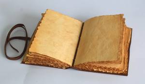 Rustic Charm Embossed Red Leather Strings <b>Stitching</b> Spine Adds Antique <b>Magic</b> This Lovely Vintage Leather Journal for Promotion - Product Image 5