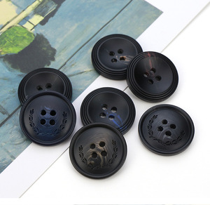 Boutons réels de couleur marron, 4 trous, bouton rond qui ne se fissure jamais, dos plat, placage Standard, maille de haute qualité, avancé - Product Image 2