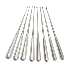 Instruments chirurgicaux orthopédiques manuels à bon prix Curette et cuillère en os en acier inoxydable Tailles de pointes de 2mm à 9mm Approuvé ISO CE - Product Image 5