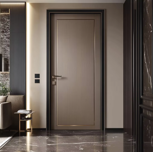 Puertas Minimalistas de Madera Compuesta WPC del Fabricante, Insonorizadas, Impermeables, Ecológicas, Fáciles de Instalar, para Interiores de Hoteles y Villas - Product Image 5
