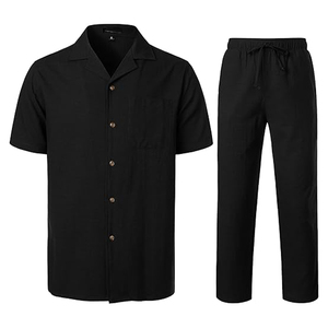 Nuevo Conjunto Deportivo Ligero para Hombre, 100% Algodón Transpirable, Camiseta de Manga Larga y Pantalones Deportivos Joggers - Product Image 2