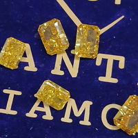 Diamante creado en laboratorio elegante al por mayor, amarillo vivo elegante, 4ct VS1, corte radiante, certificado IGI, Diamante CVD HPHT cultivado en laboratorio