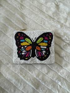 กระเป๋าใส่เหรียญประดับลูกปัดแบบคลาสสิกกระเป๋าแต่งหน้าประดับด้วยลูกปัดมุกและเพชรของขวัญสำหรับงานแต่งงานหรือปาร์ตี้สำหรับผู้หญิง - Product Image 2