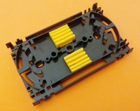 Cassette de raccordement FOS-41NG FTTH FTTX pour boîtier de distribution de fibre optique, 16 emplacements de terminaison de raccordement