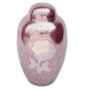 High-Trend Metal Ashes Casket Memoria Cremation Urn with Falling Leaves Design <b>Funeral</b> <b>Supplies</b> for Adults Pleasant Service - Product Image 3