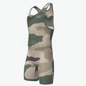 Singlet de Lucha Libre para Hombre, Compresión de Spandex, con Correa Ajustable y Cierre de Cremallera, para Deportes de Combate, Gimnasio, Entrenamiento y Eventos - Product Image 2