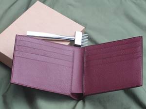 Cartera plegable de cuero genuino personalizada de primera calidad, monedero delgado con bloqueo RFID para hombres, cierre abierto, clásico, 2017 - Product Image 4