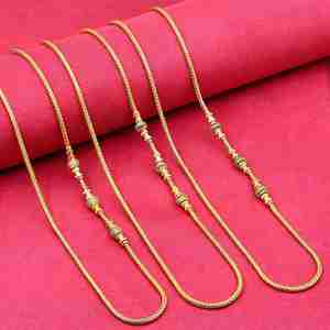 Collier de mode pour femme en laiton plaqué micro-or 14K 18K 24K avec pierre CZ, vente en gros - Product Image 1