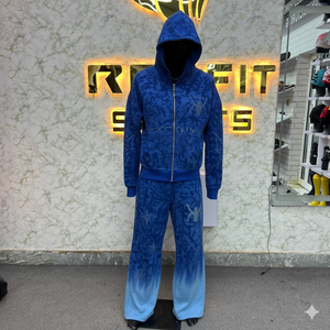 Meilleure Vente Qualité Pure Fabriqué en Usine Client Demandé Prix Bas Survêtement à Fermeture Éclair Pour Hommes Style Unique Nouveau Design Survêtements pour Hommes - Product Image 2